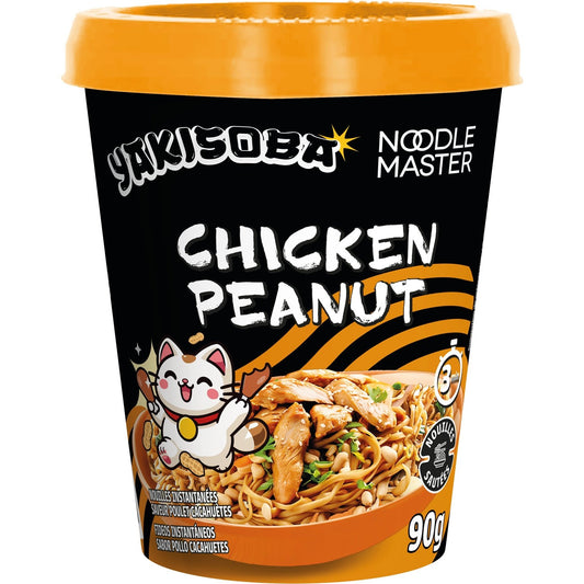 Nouilles Instantanées Saveur Poulet Cacahuètes NOODLE MASTER la boite de 90g
