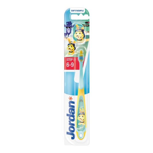 Brosse à Dents Souple Enfant 6-9 Ans JORDAN la brosse à dents