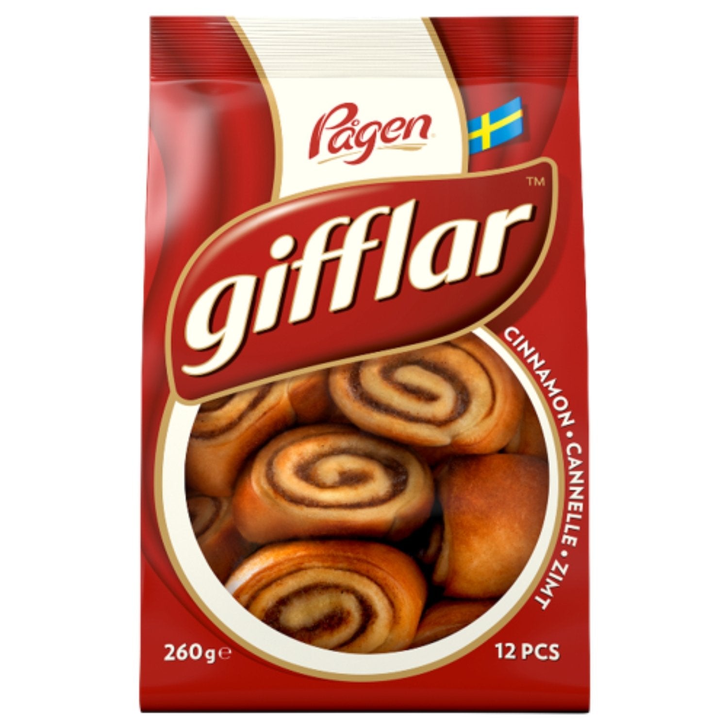 Brioche Roulée Cannelle Gifflar PAGEN le paquet de 12 pièces