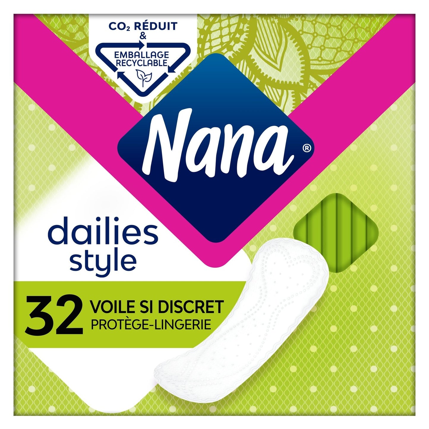 Protège-Slips Voile Si Discret Dailies Style NANA la boite de 32