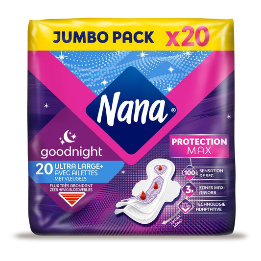 NANA Ultra Goodnight Sanitary Napkins