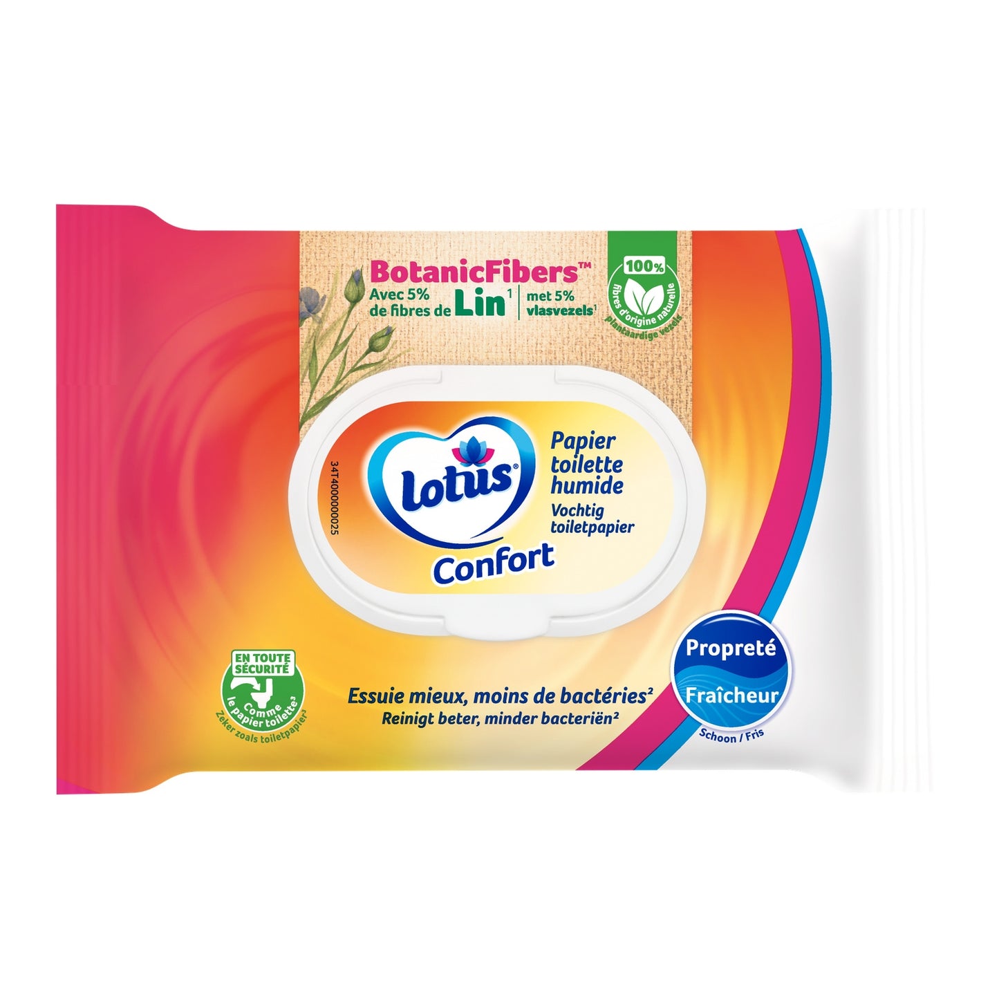 Papier Toilette Humide Propreté Et Fraîcheur LOTUS 