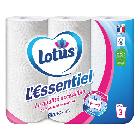 LOTUS Essential White Paper Towels