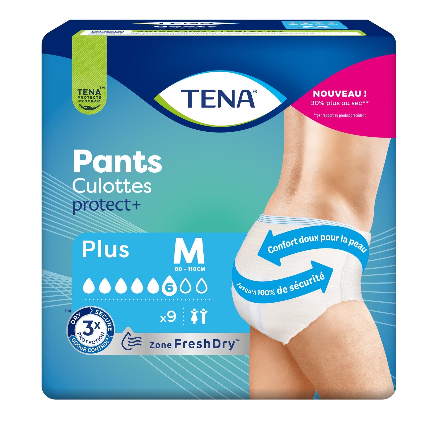 Culottes Incontinence Pants Protect+ Plus Medium TENA 
