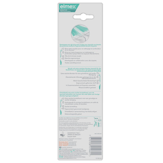 Brosse à Dents Extra Souple Dents Sensibles Sensitive Professional ELMEX