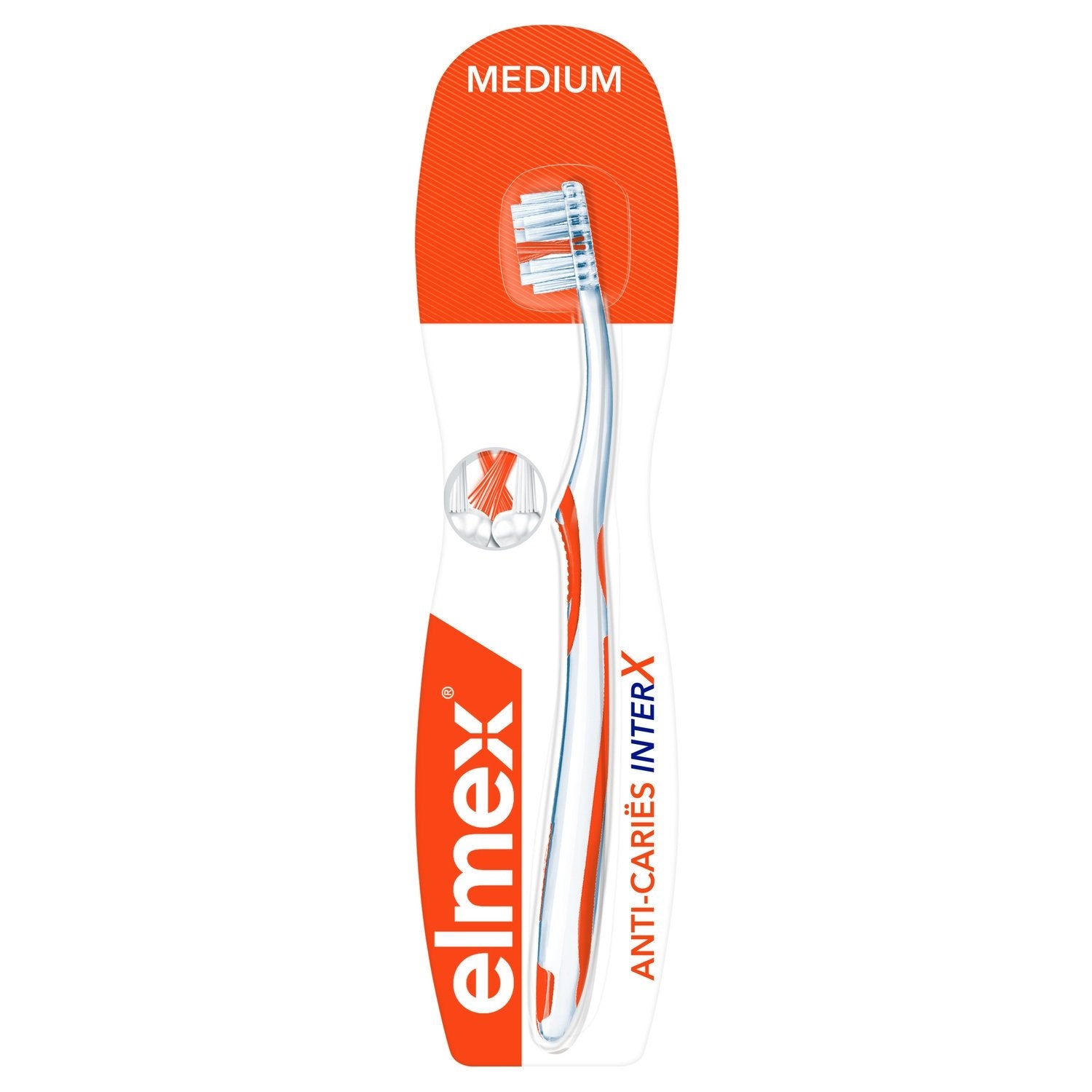 Brosse à Dents Médium Anti-Caries Interx ELMEX la brosse à dents