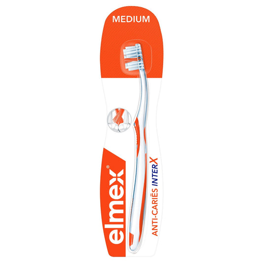 Brosse à Dents Médium Anti-Caries Interx ELMEX la brosse à dents
