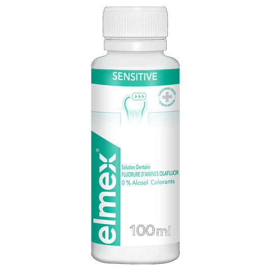 Bain de Bouche Dents Sensibles Protection Fluor ELMEX le flacon de 100mL
