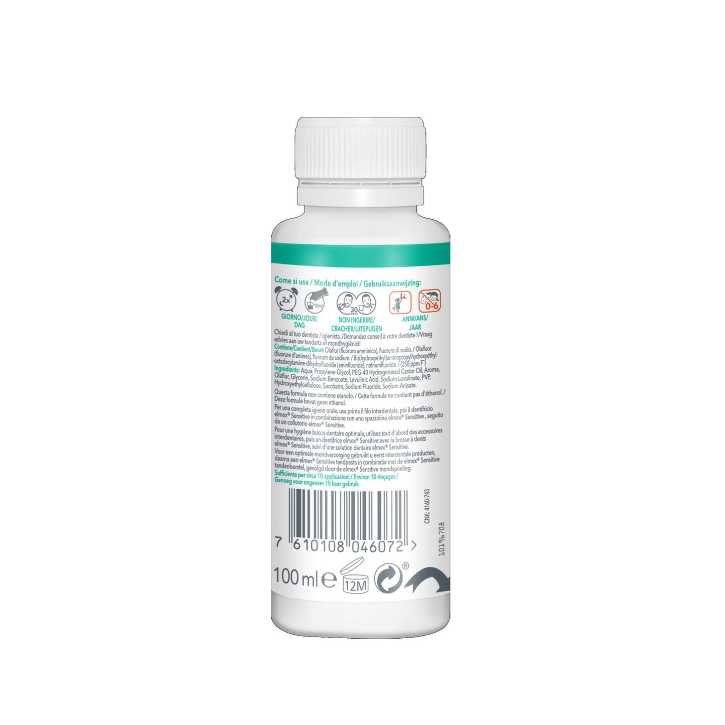 Bain de Bouche Dents Sensibles Protection Fluor ELMEX