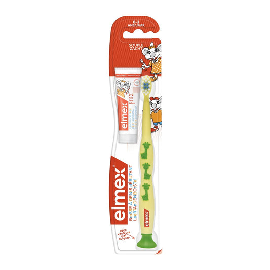 Brosse à Dents Souple Bébé Premières Dents ELMEX la brosse à dents