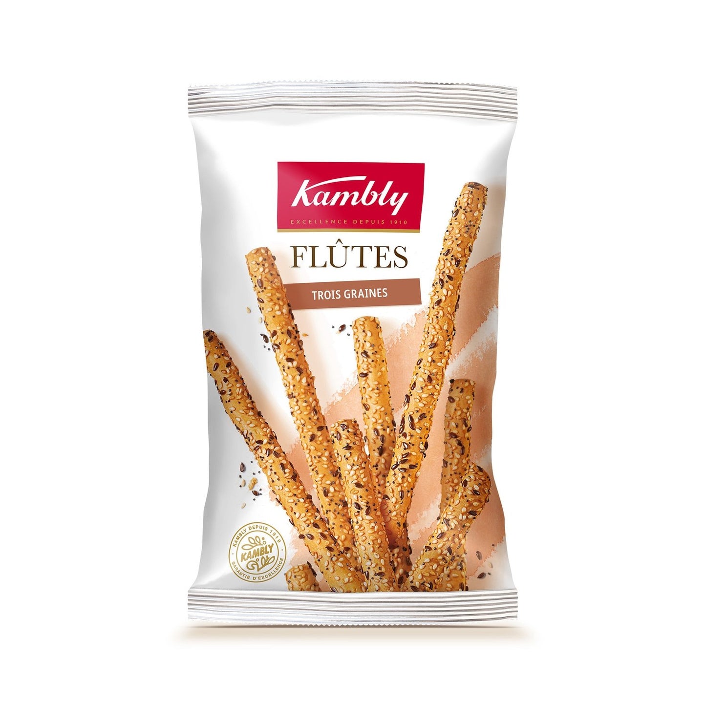 KAMBLY Three Seed Flutes Aperitif Biscuits