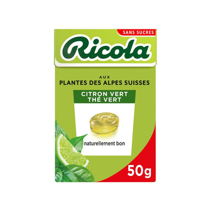 Bonbons Citron Vert, Thé Vert Sans Sucre Ajouté RICOLA