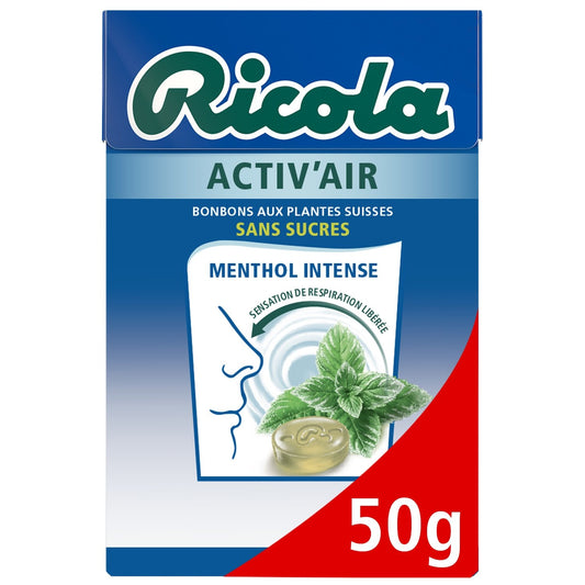 RICOLA ACTIV'AIR Intense Menthol Candies