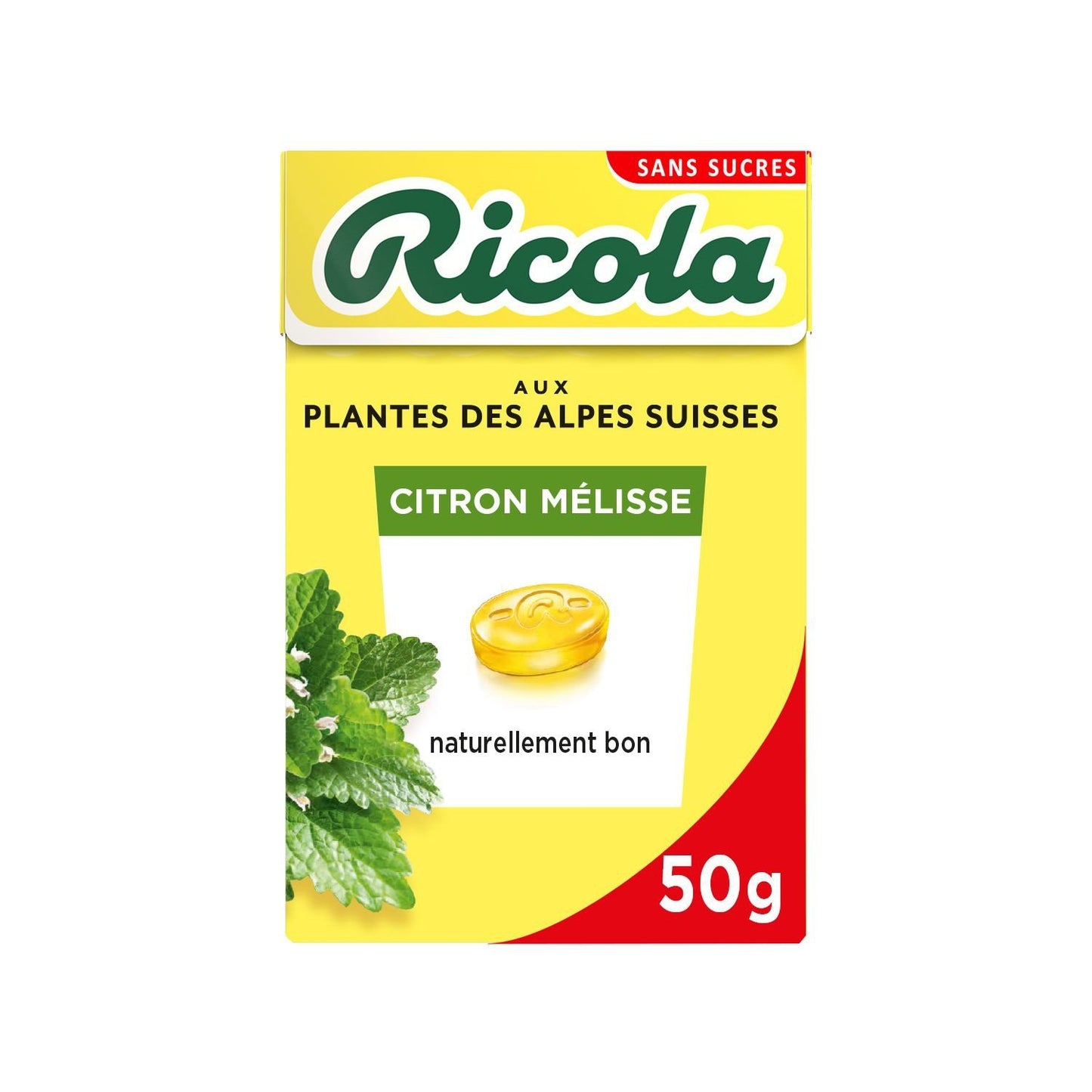 Bonbons Citron Mélisse RICOLA la boite de 50 g