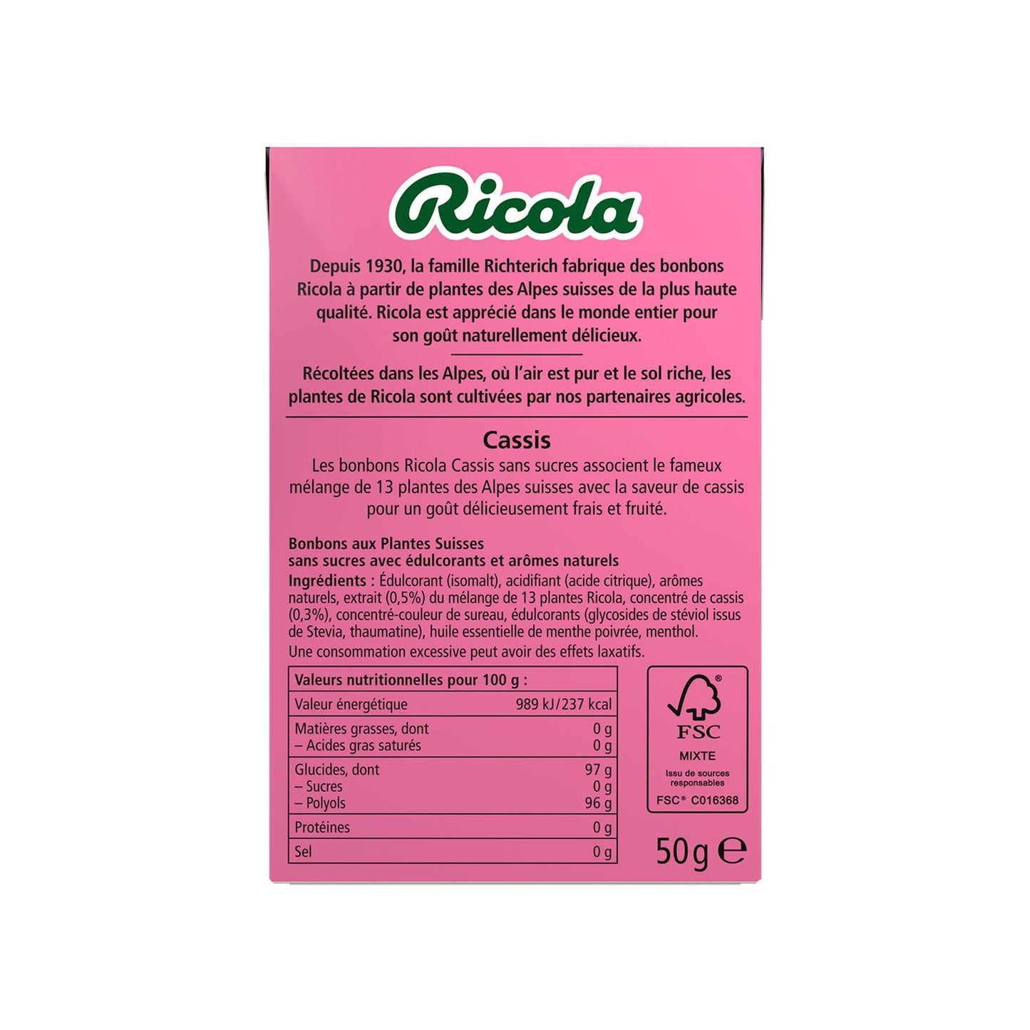 RICOLA Blackcurrant Candies
