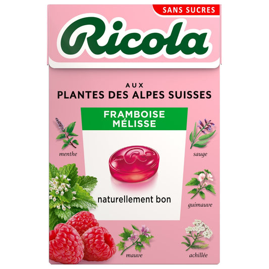 RICOLA Sugar-Free Raspberry Lemon Balm Candies