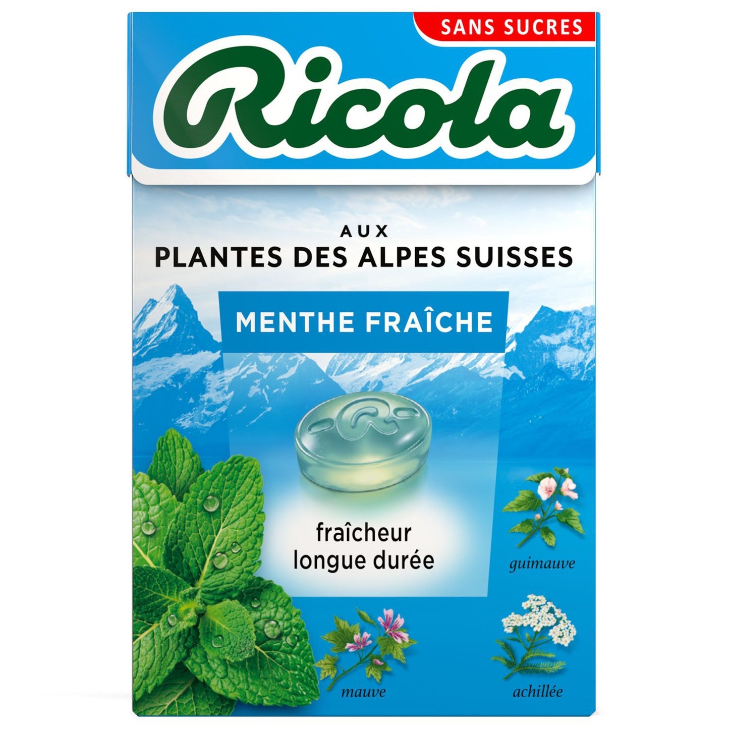Bonbons Menthe Fraîche sans sucres RICOLA 