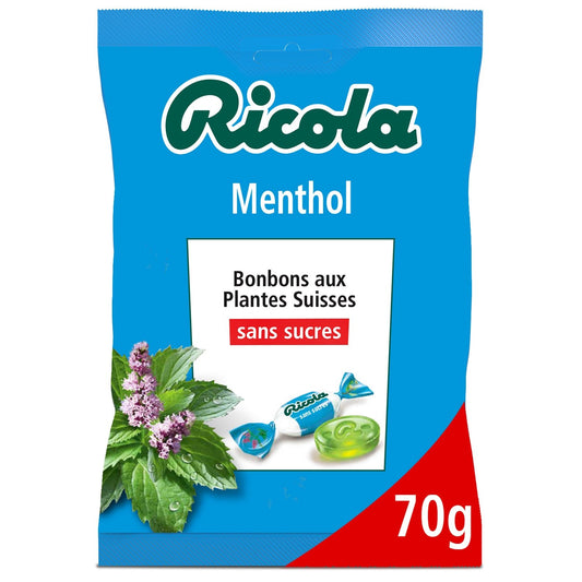 Bonbons Menthol RICOLA le paquet de 70g