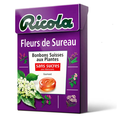 Bonbons suisse aux plantes fleurs de sureau RICOLA 