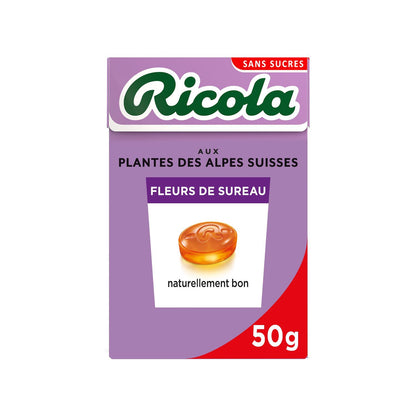 Bonbons suisse aux plantes fleurs de sureau RICOLA 