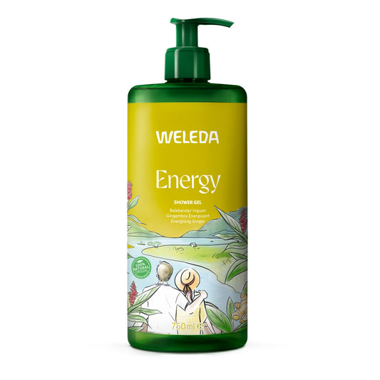 WELEDA Energizing Shower Gel with Ginger, Lemongrass and Cedarwood