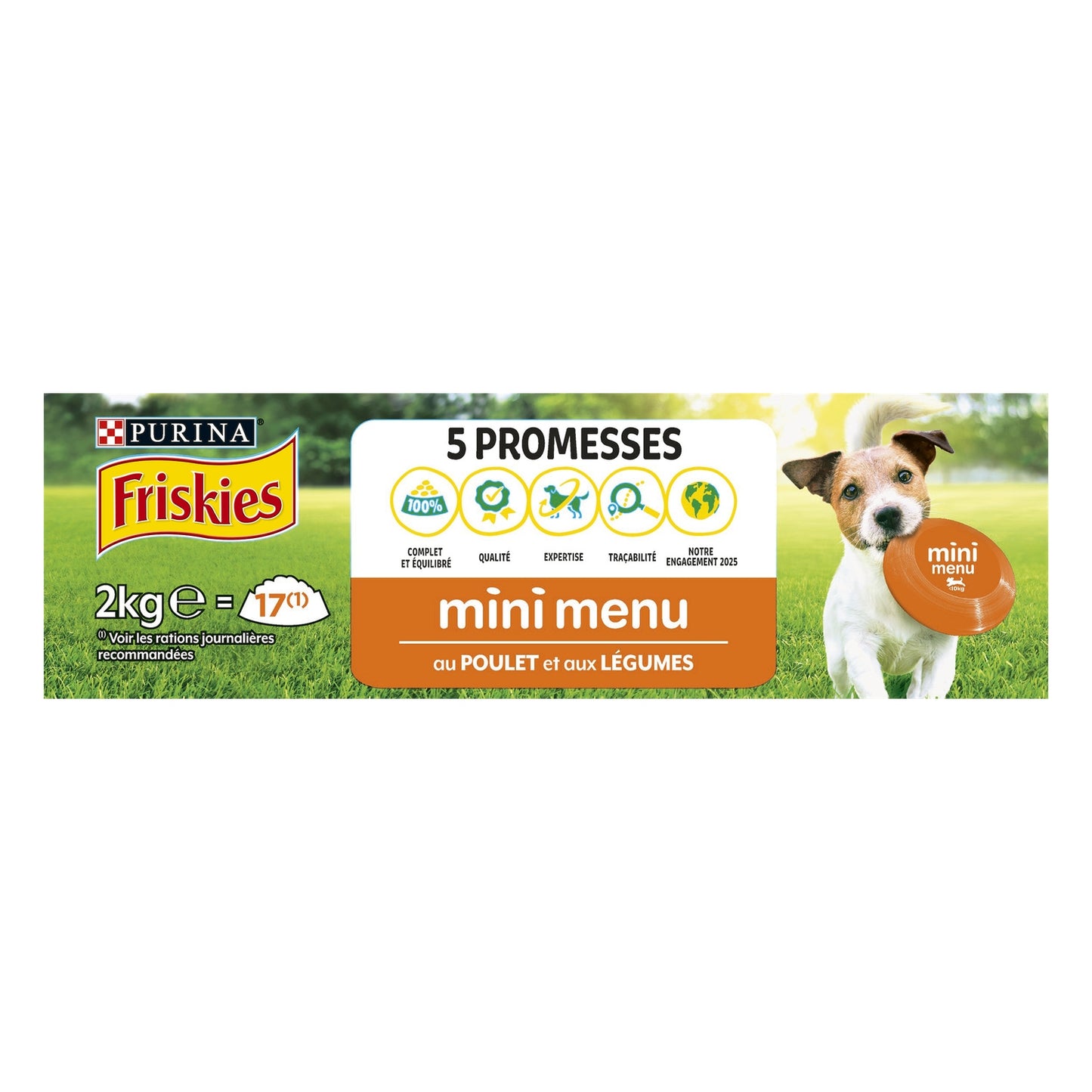 Croquettes pour Chien Adulte Mini au Poulet & aux Légumes PURINA FRISKIES