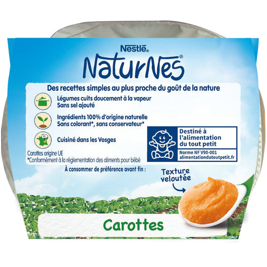 Baby Meal From 4 to 6 Months Natural Carrots NESTLE