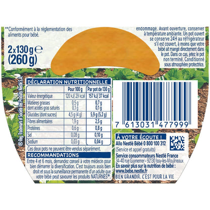 Baby Meal From 4 to 6 Months Natural Carrots NESTLE