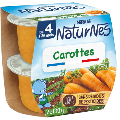 Baby Meal From 4 to 6 Months Natural Carrots NESTLE