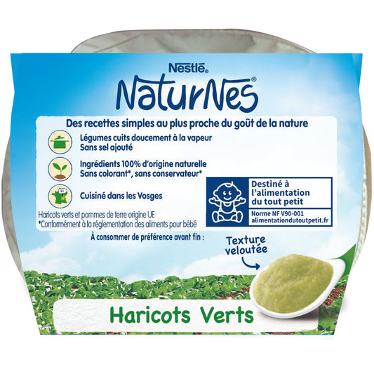 Baby Meal From 4 to 6 Months Green Beans Naturnes NESTLE