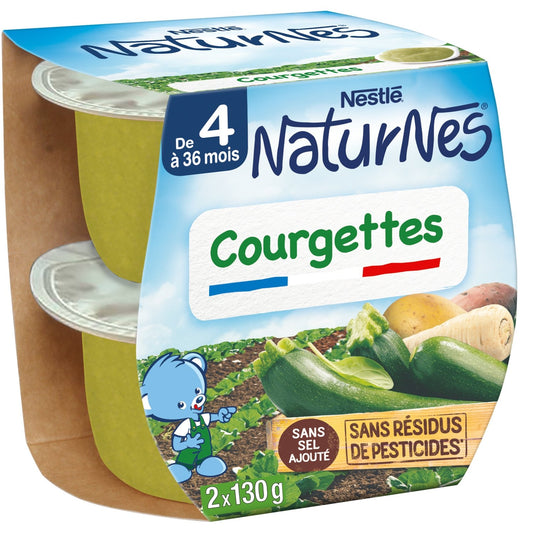 Baby Food Jar From 4/6 Months, NATURNES Courgettes