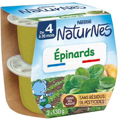 Baby Meal From 4 to 6 Months Spinach Naturnes NESTLE