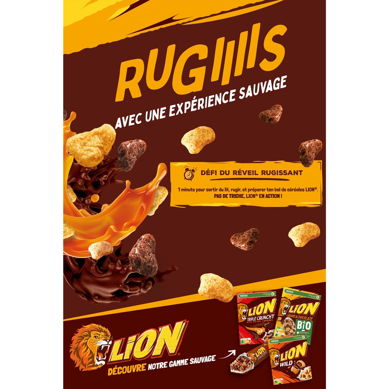 Céréales Lion Caramel et Chocolat NESTLE 