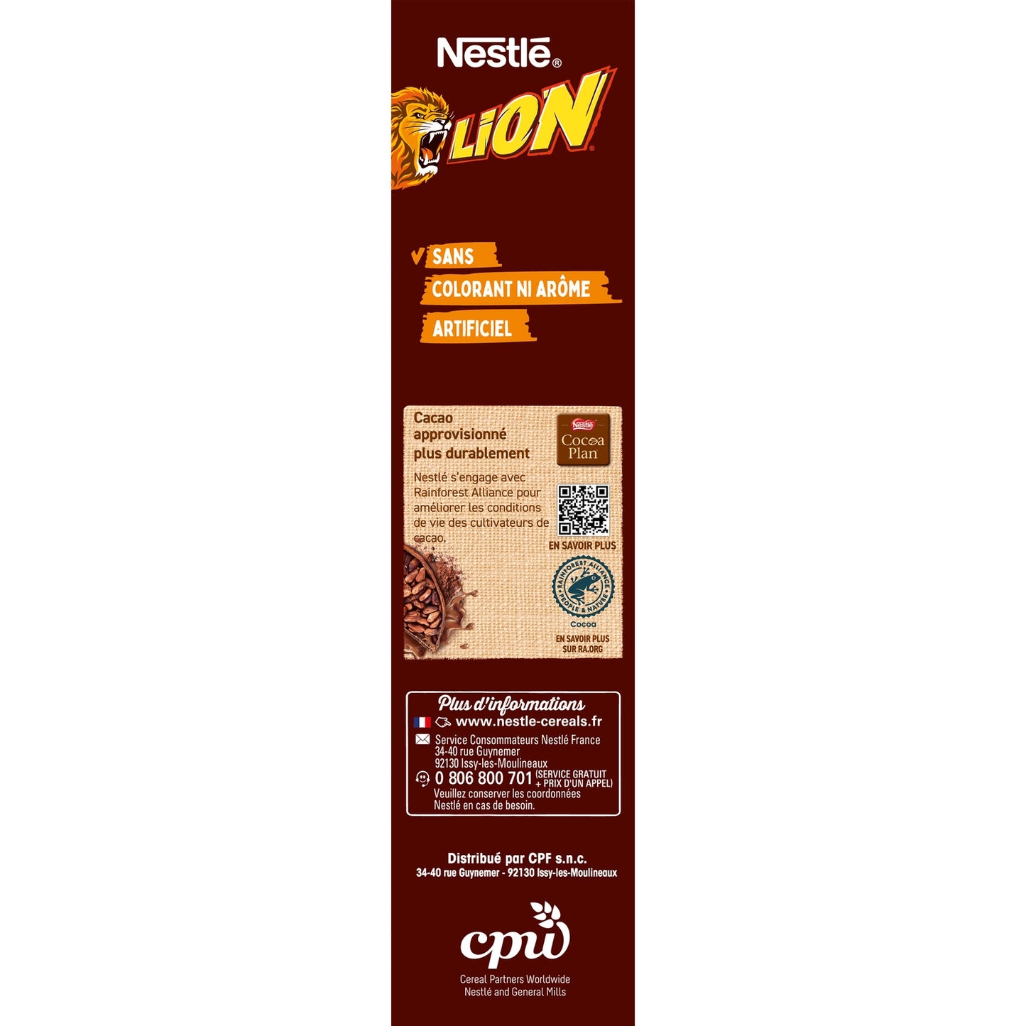 Céréales Lion Caramel et Chocolat NESTLE 