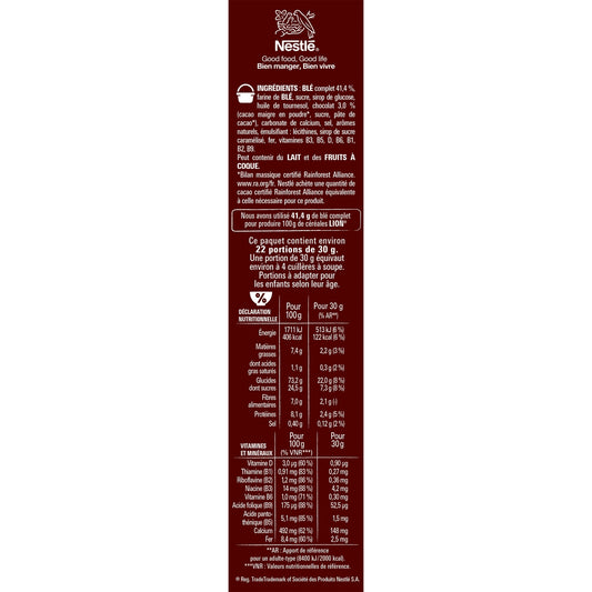 Céréales Lion Caramel et Chocolat NESTLE 