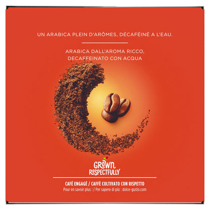 Café Capsules Lungo Décaféiné Intensité 6 NESCAFE DOLCE GUSTO