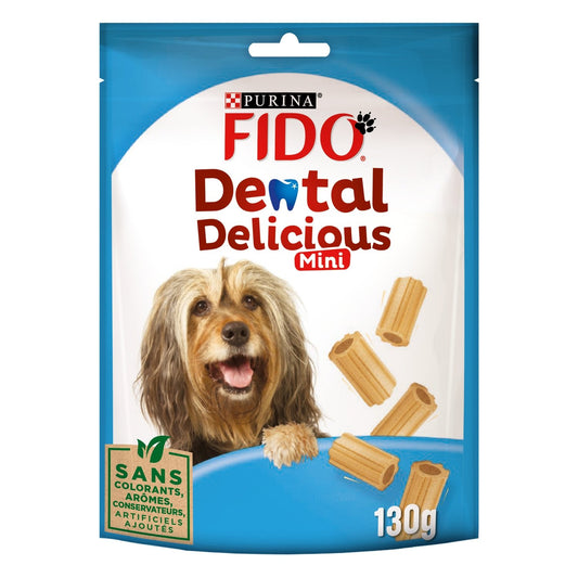 Friandises pour Chien Adulte Hygiène Bucco Dentaire FIDO le sachet de 130 g