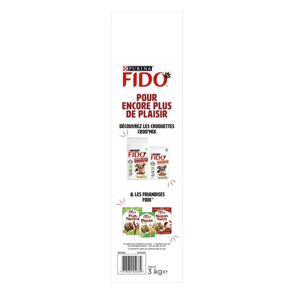 Croquettes pour Chien Adulte Boeuf Volaille Croq' & Tendre FIDO