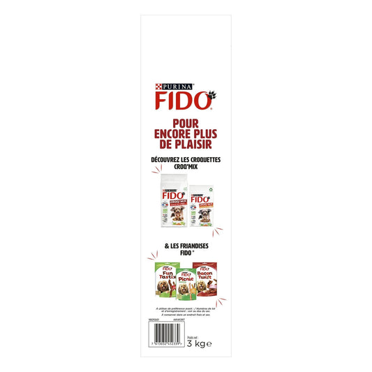 Croquettes pour Chien Adulte Boeuf Volaille Croq' & Tendre FIDO
