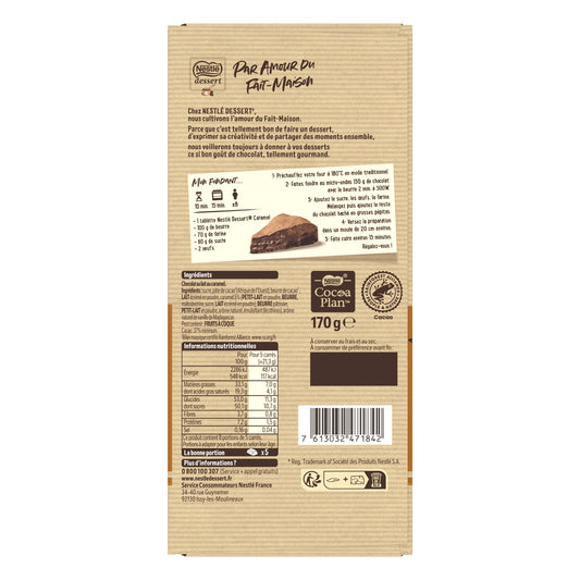 NESTLE DESSERT Caramel Milk Chocolate Bar