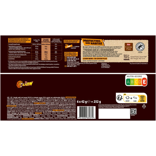 Barres Chocolatées Lait LION