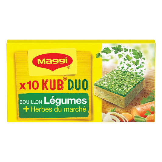 Bouillon Légumes + Herbes du Marché MAGGI la boite de 10 cubes - 105 g