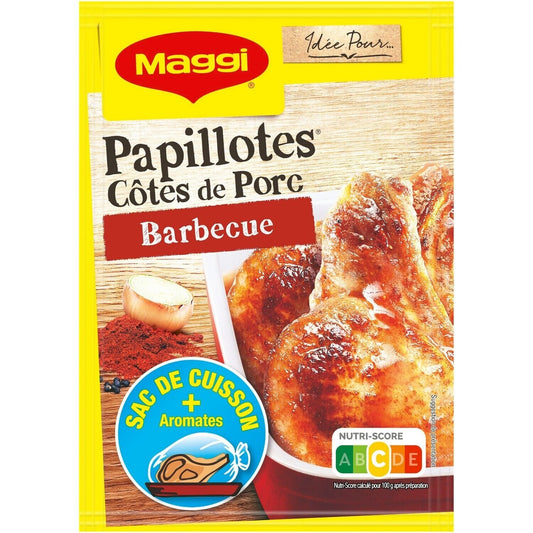 Papillotes Côtes de Porc Barbecue MAGGI le sachet de 28 g