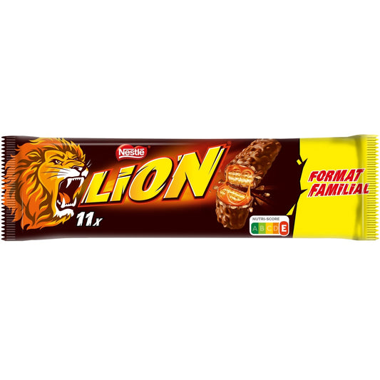 Barres Chocolatées Lait Caramel LION les 11 barres de 42g