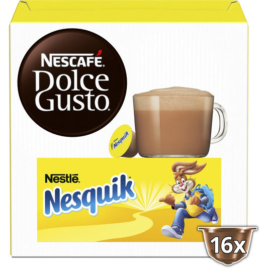 Chocolat Chaud Capsules Nesquik NESCAFE DOLCE GUSTO la boite de 16 capsules