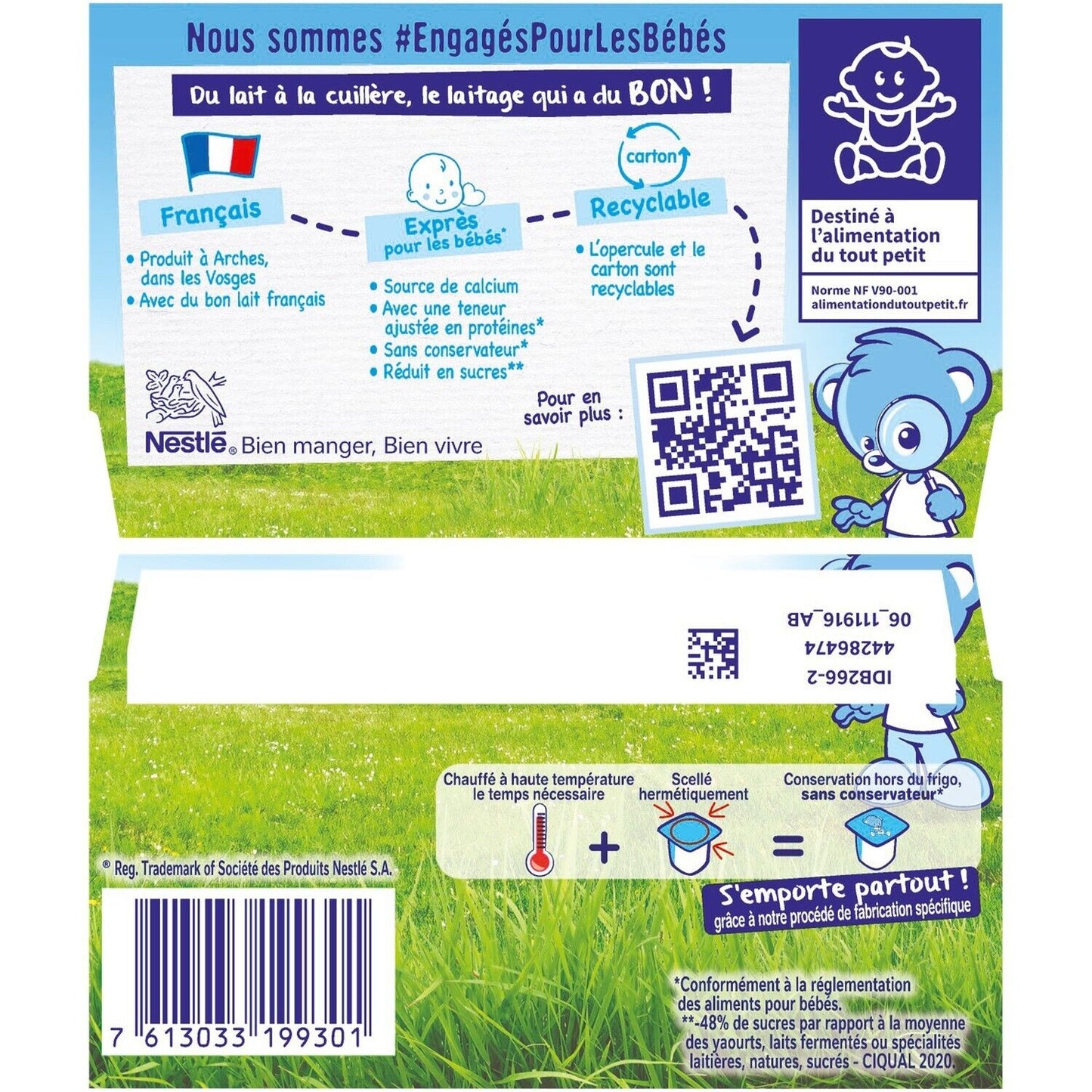 Desserts Bébé Dès 6 Mois, Nature Sucré NESTLE P'TIT BRASSE