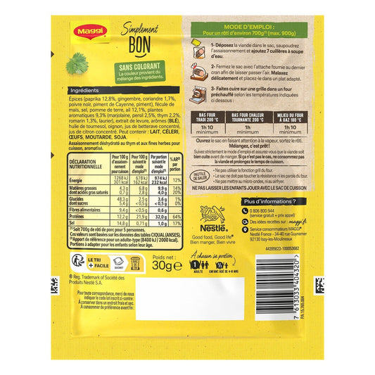 Papillotes Rôti Thym Fines Herbes MAGGI