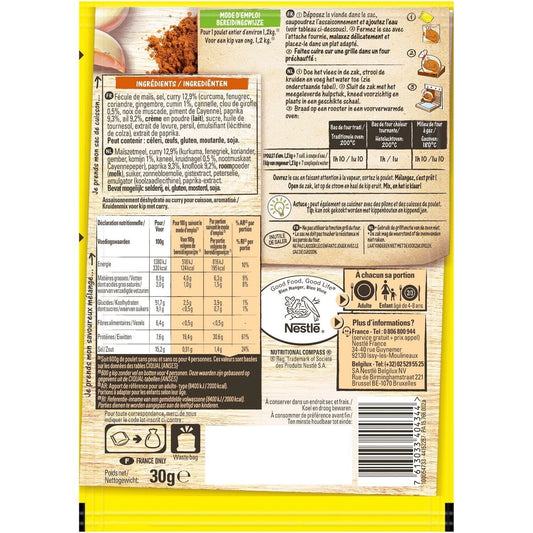 Papillotes Poulet Curry MAGGI