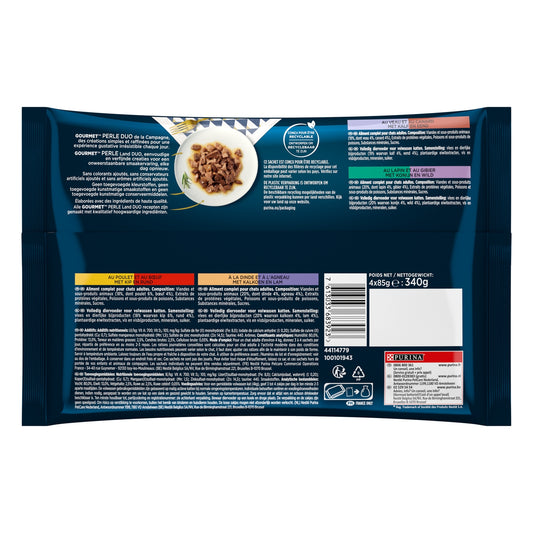 Pâtée pour Chat Adulte en Sauce Multi-Variétés de Viandes PURINA GOURMET
