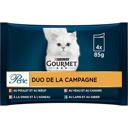 Pâtée pour Chat Adulte en Sauce Multi-Variétés de Viandes PURINA GOURMET